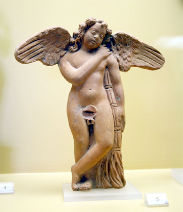 Eros Thanatos sculpture, III century BCE, Stoa/Agora, Athens