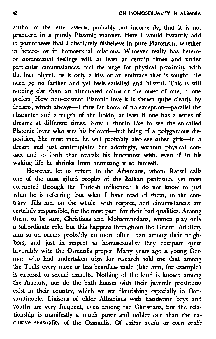 International Journal of Greek Love, Vol.1 No.1, 1965, page 42