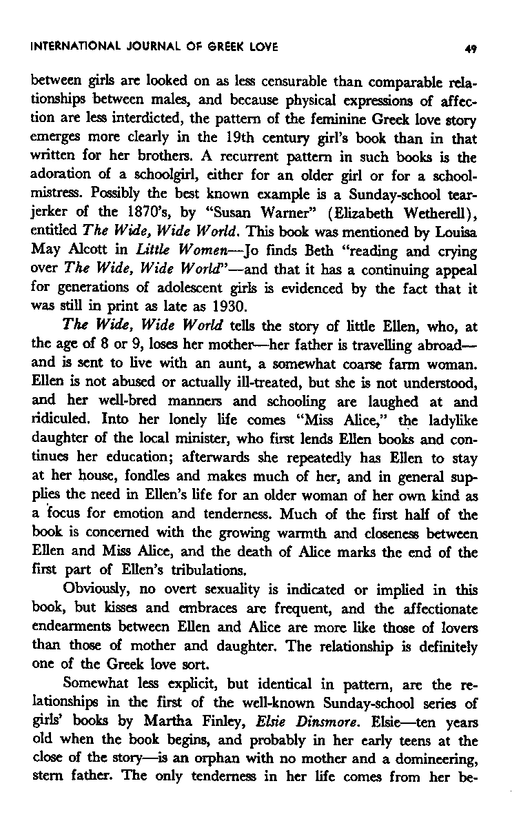 International Journal of Greek Love, Vol.1 No.1, 1965, page 49