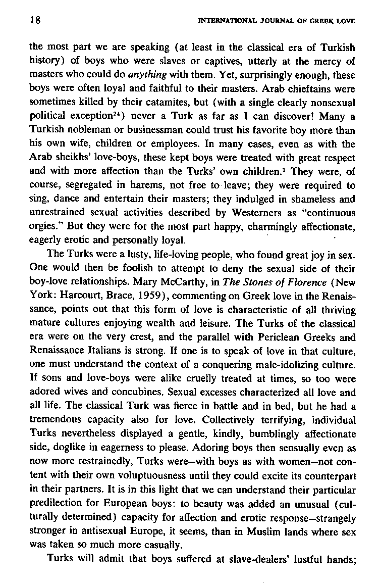 International Journal of Greek Love, Vol.1 No.2, 1966, page 18