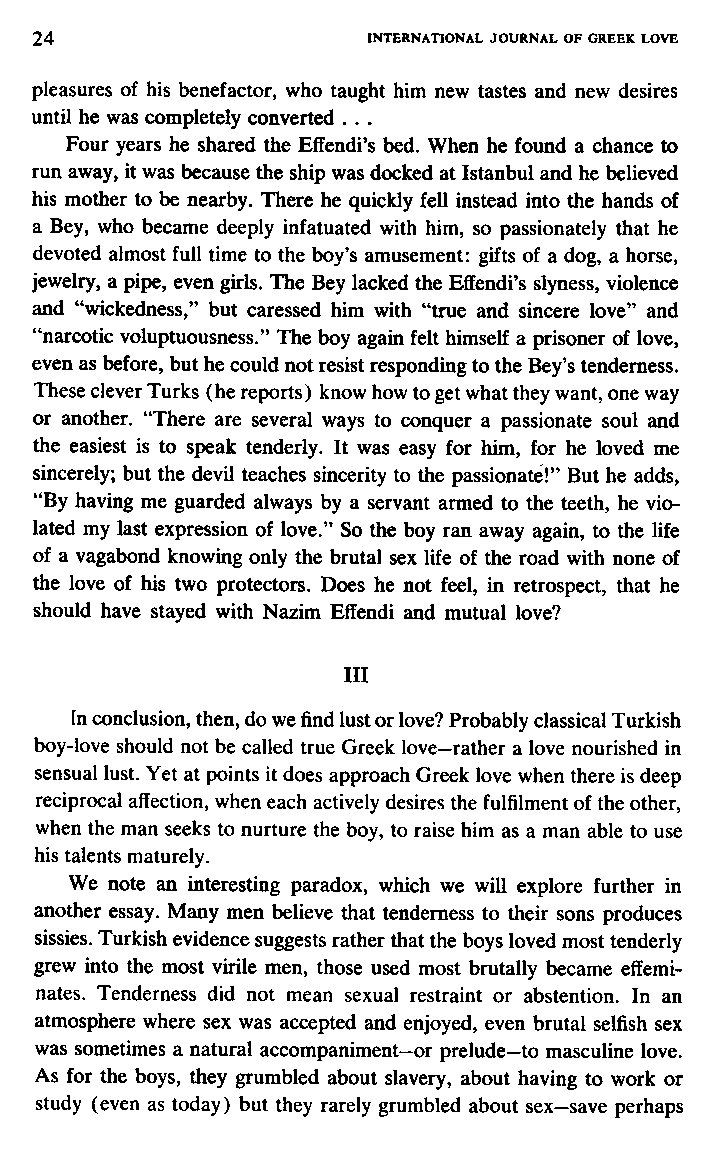 International Journal of Greek Love, Vol.1 No.2, 1966, page 24