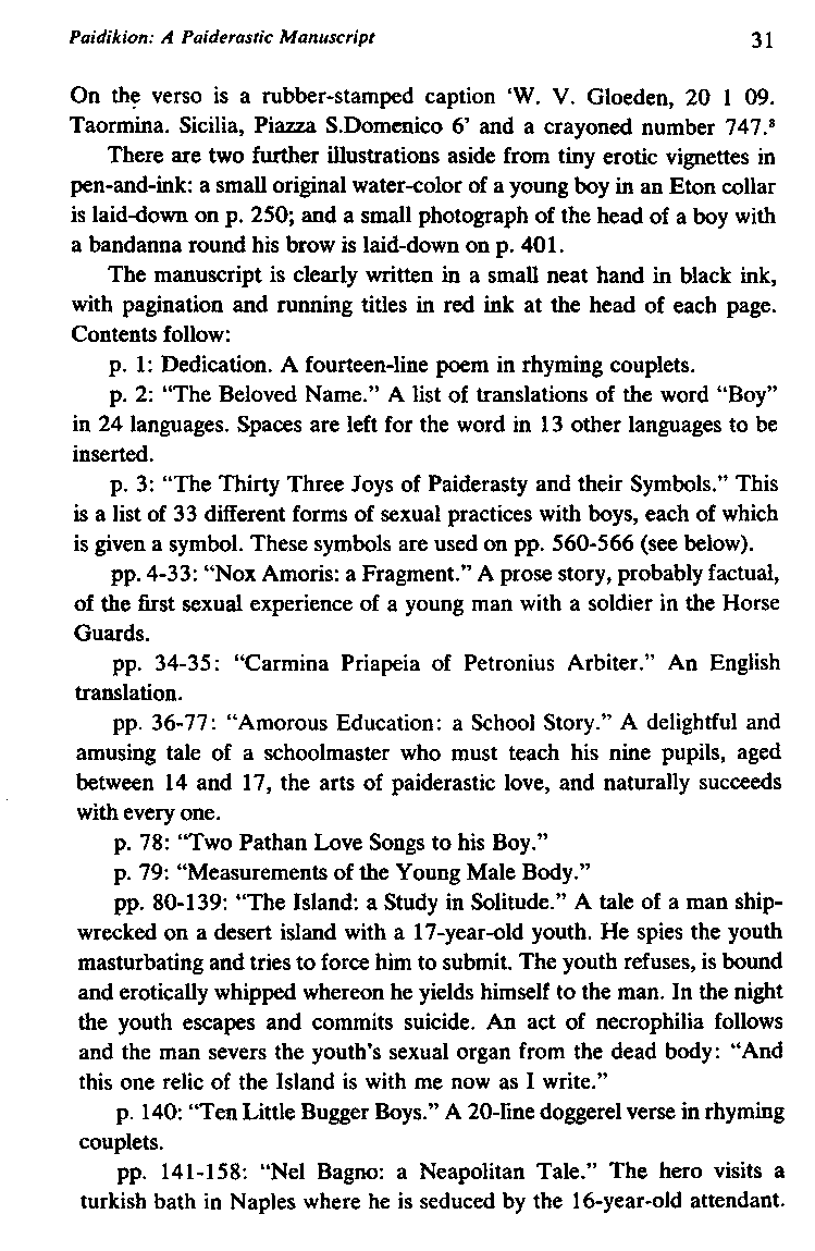 International Journal of Greek Love, Vol.1 No.2, 1966, page 31