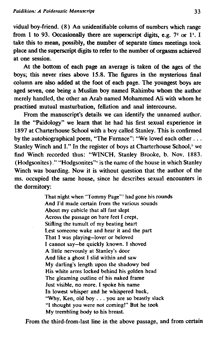 International Journal of Greek Love, Vol.1 No.2, 1966, page 33