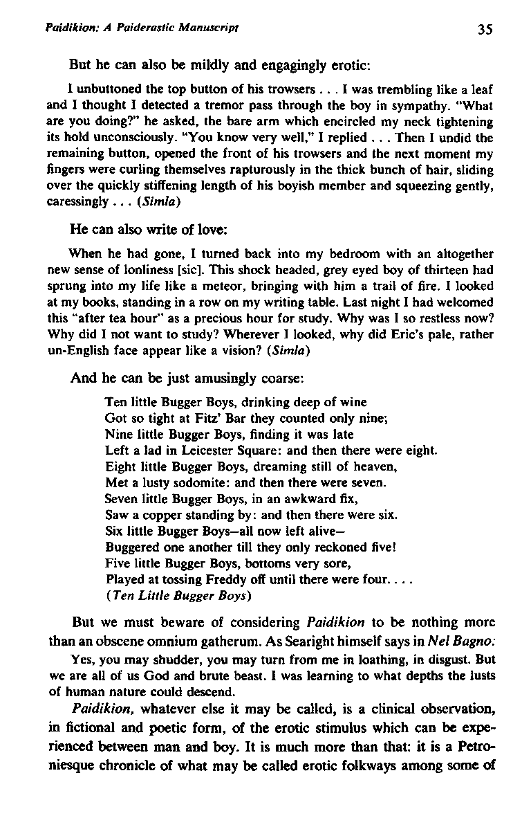 International Journal of Greek Love, Vol.1 No.2, 1966, page 35