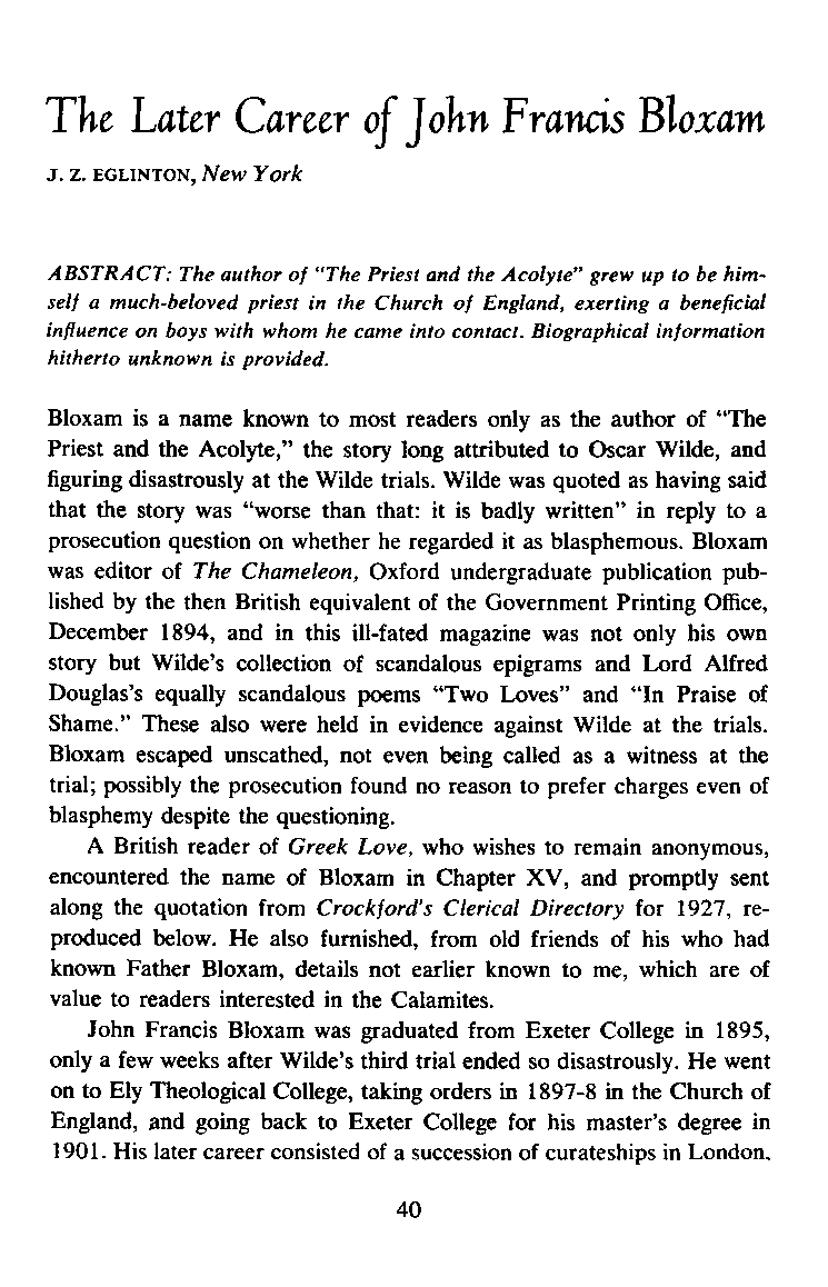 International Journal of Greek Love, Vol.1 No.2, 1966, page 40