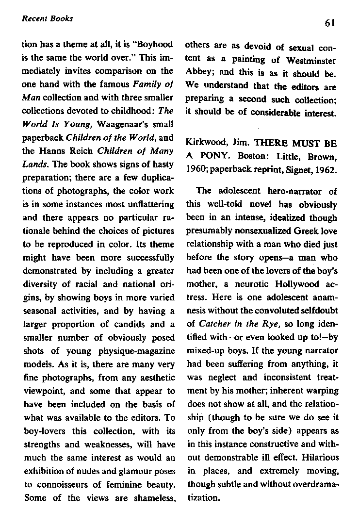 International Journal of Greek Love, Vol.1 No.2, 1966, page 61