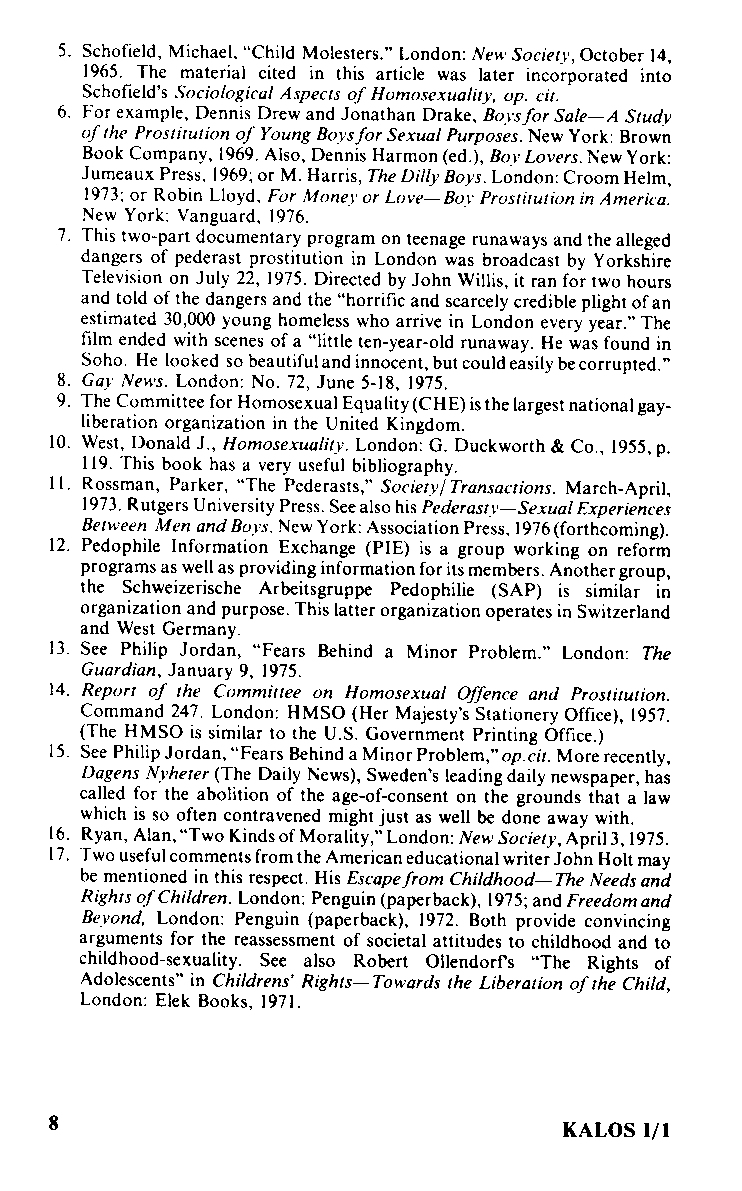 Kalos - On Greek Love, Vol.1 No.1, 1976, page 8