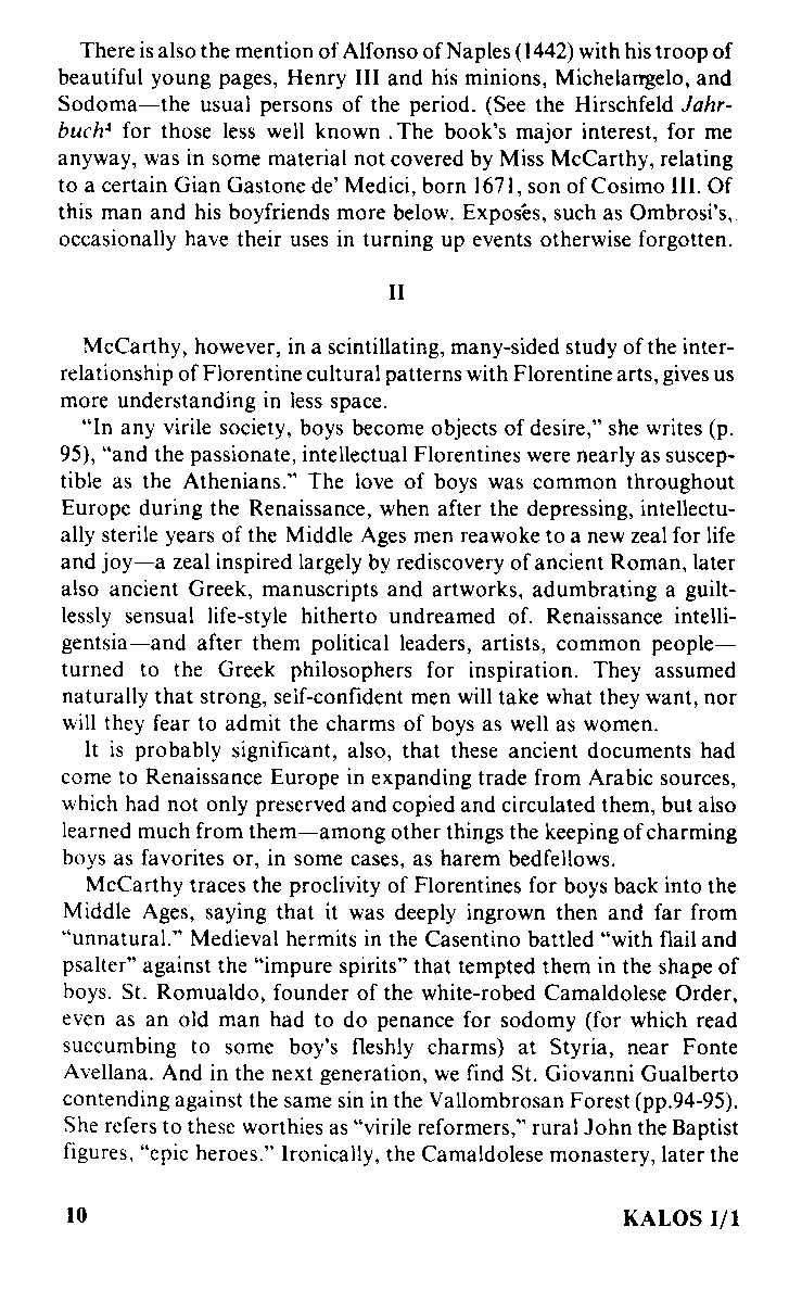 Kalos - On Greek Love, Vol.1 No.1, 1976, page 10