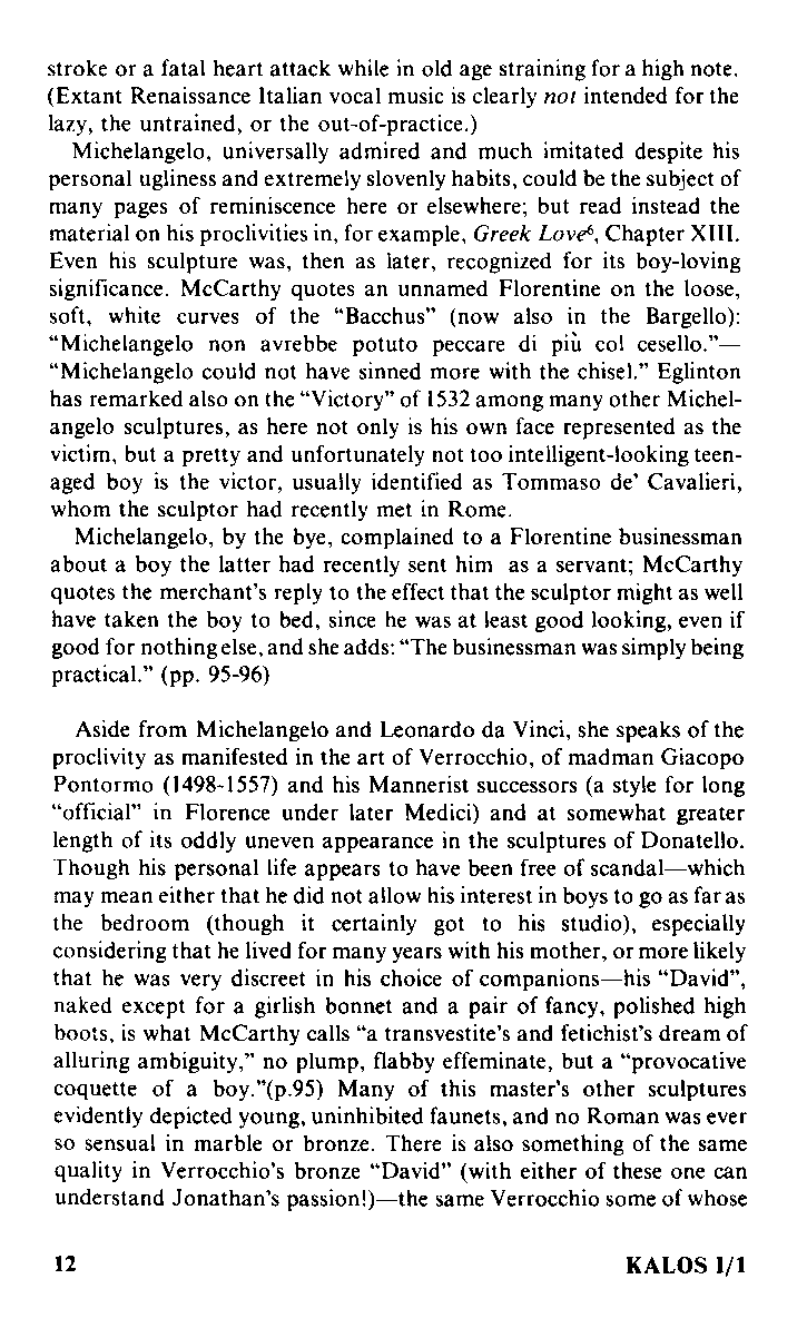 Kalos - On Greek Love, Vol.1 No.1, 1976, page 12