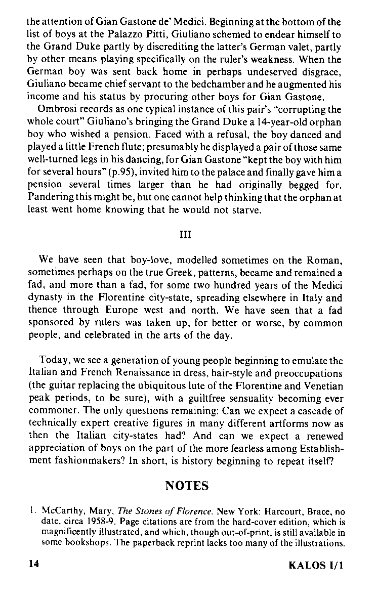 Kalos - On Greek Love, Vol.1 No.1, 1976, page 14