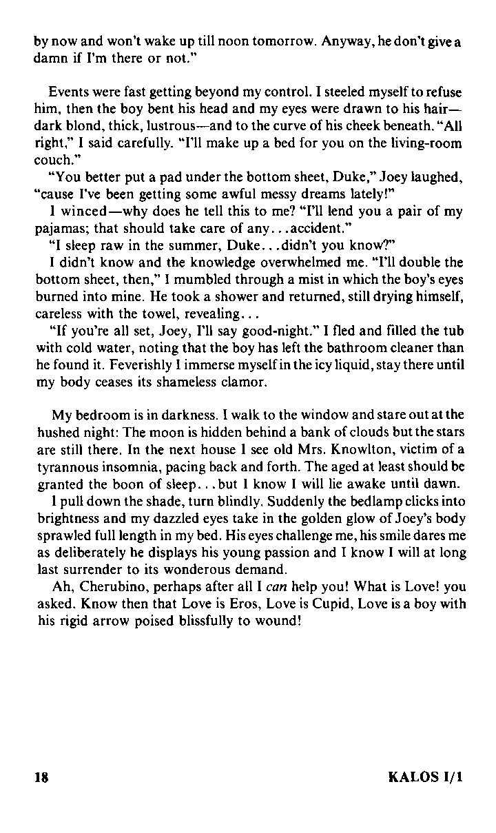 Kalos - On Greek Love, Vol.1 No.1, 1976, page 18