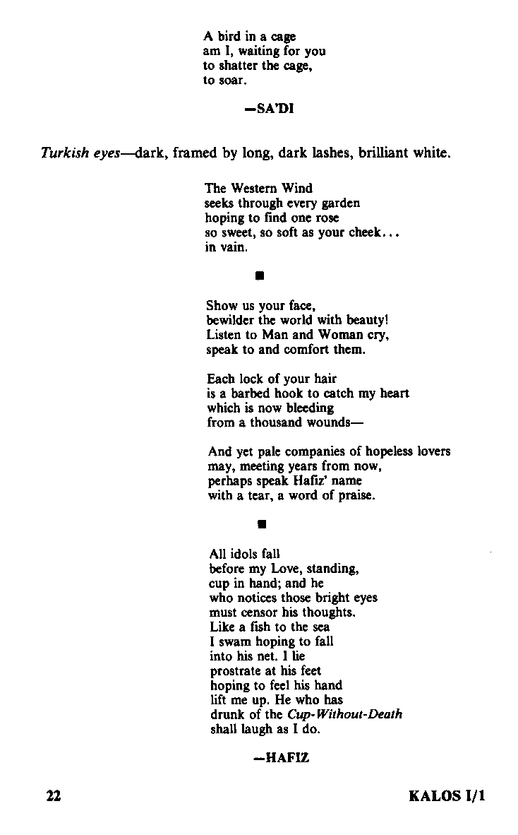 Kalos - On Greek Love, Vol.1 No.1, 1976, page 22