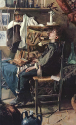 Antonio Mancini: Lo Studente Povero - Ispirazione