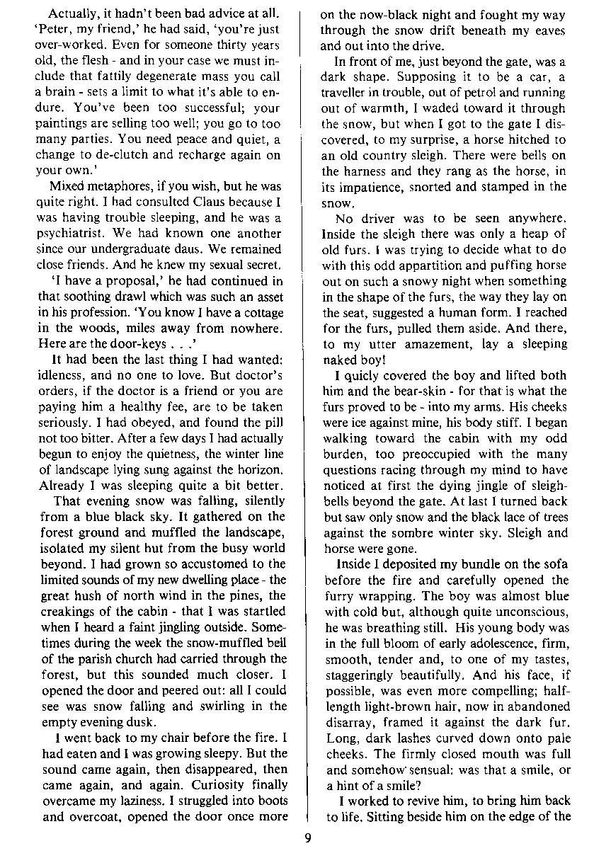 PAN - A Magazine About Boy-Love, Number 1 [Vol.1 No.1], June 1979, page 9