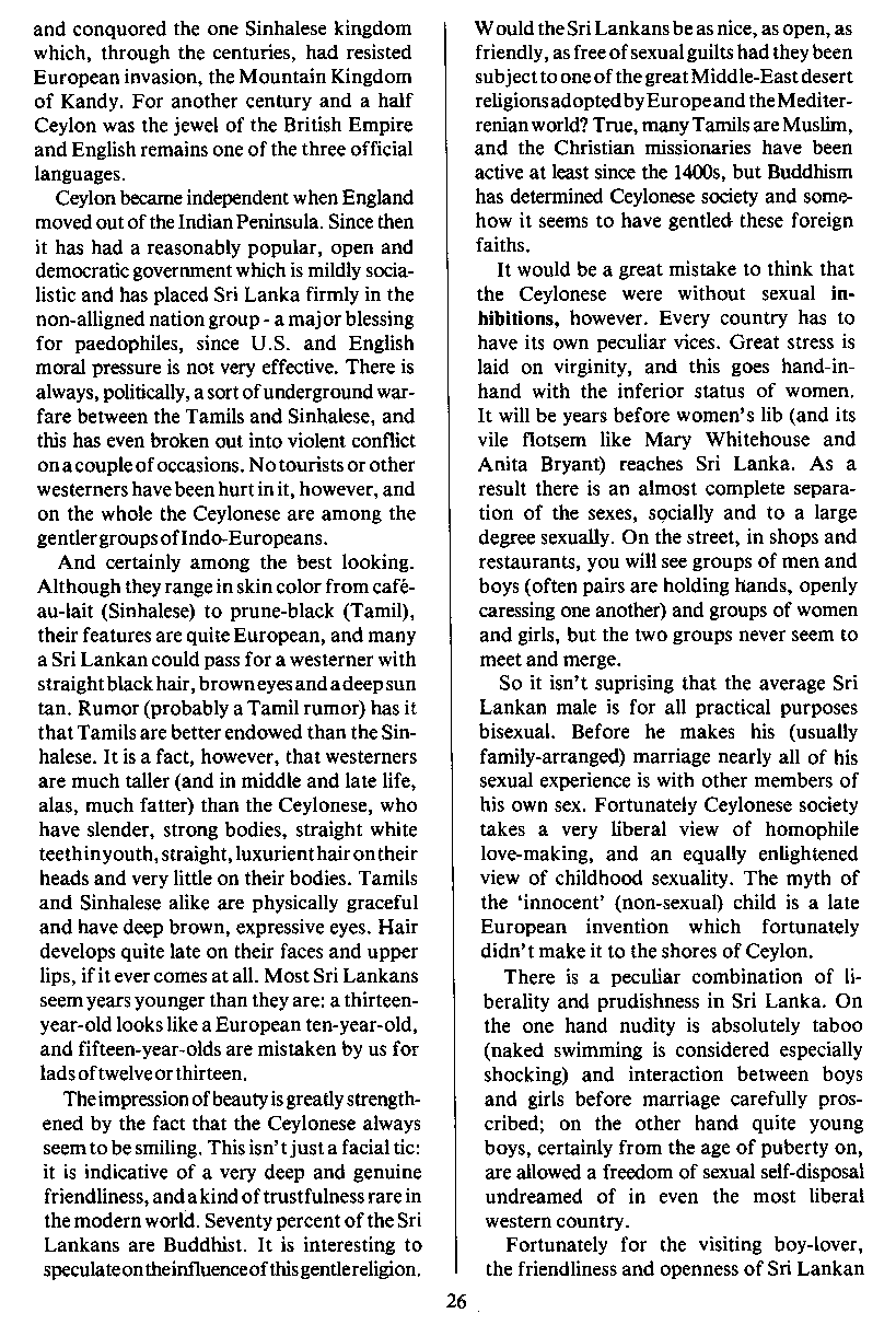 PAN - A Magazine About Boy-Love, Number 1 [Vol.1 No.1], June 1979, page 26