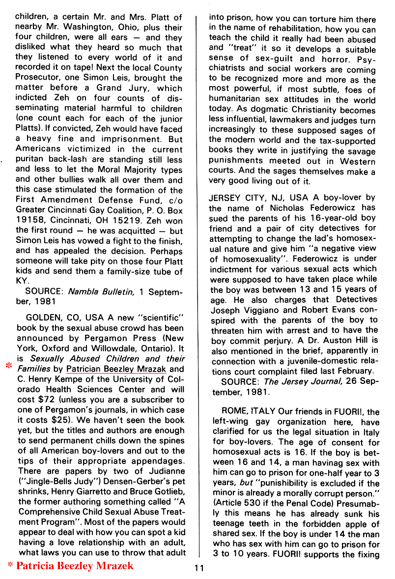 PAN - A Magazine About Boy-Love, Number 10, December 1981, page 11