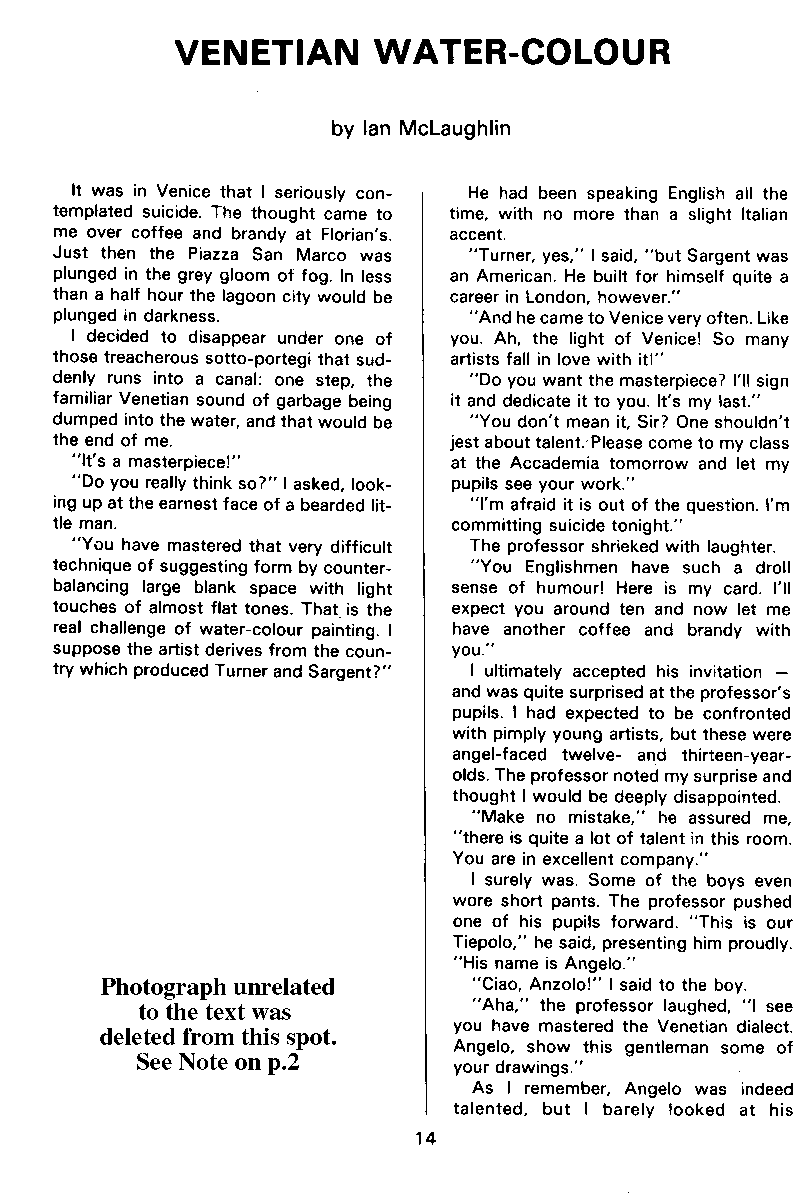 PAN - A Magazine About Boy-Love, Number 10, December 1981, page 14