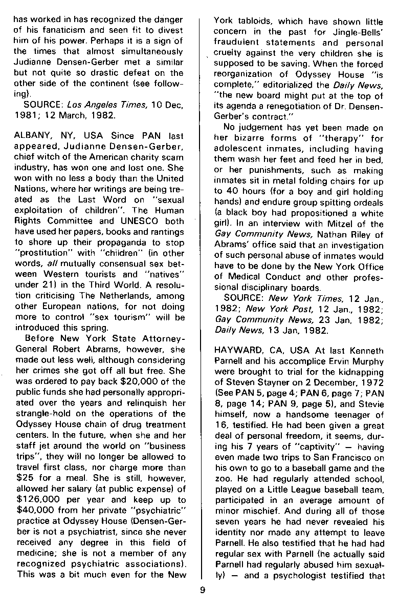 PAN - A Magazine About Boy-Love, Number 11, March 1982, page 9