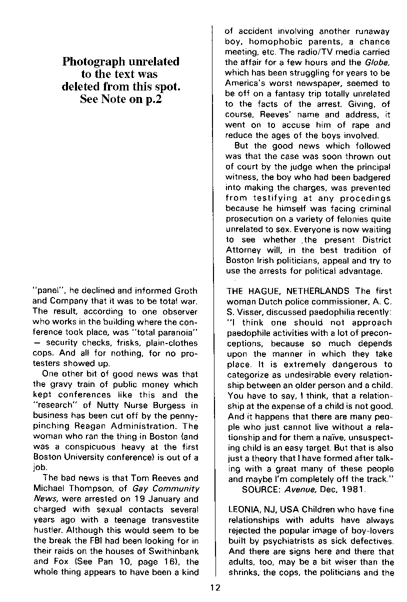 PAN - A Magazine About Boy-Love, Number 11, March 1982, page 12