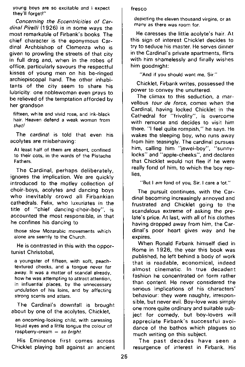 PAN - A Magazine About Boy-Love, Number 11, March 1982, page 25