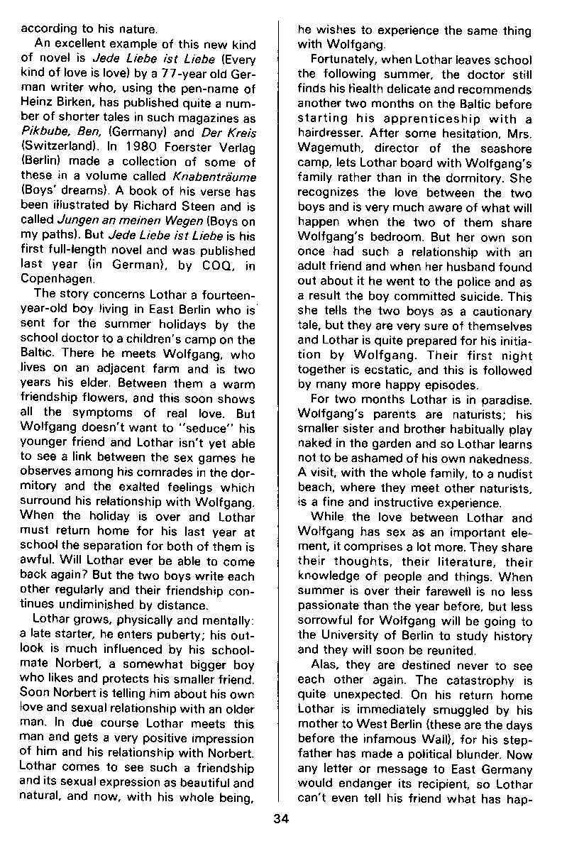 PAN - A Magazine About Boy-Love, Number 11, March 1982, page 34