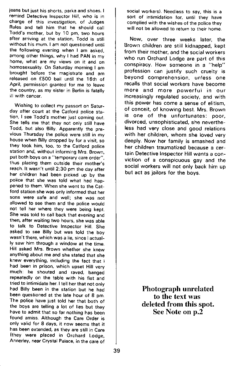 PAN - A Magazine About Boy-Love, Number 11, March 1982, page 39