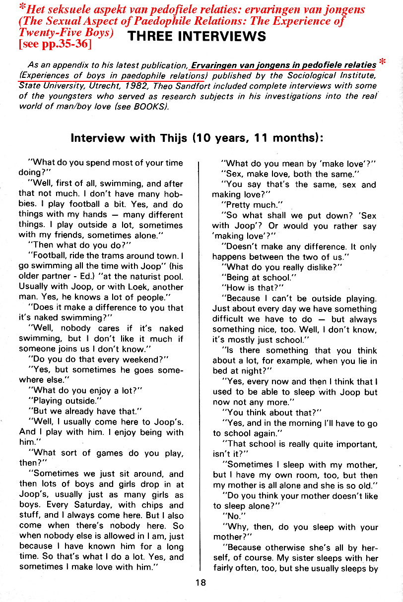 PAN - A Magazine About Boy-Love, Number 12, July 1982, page 18