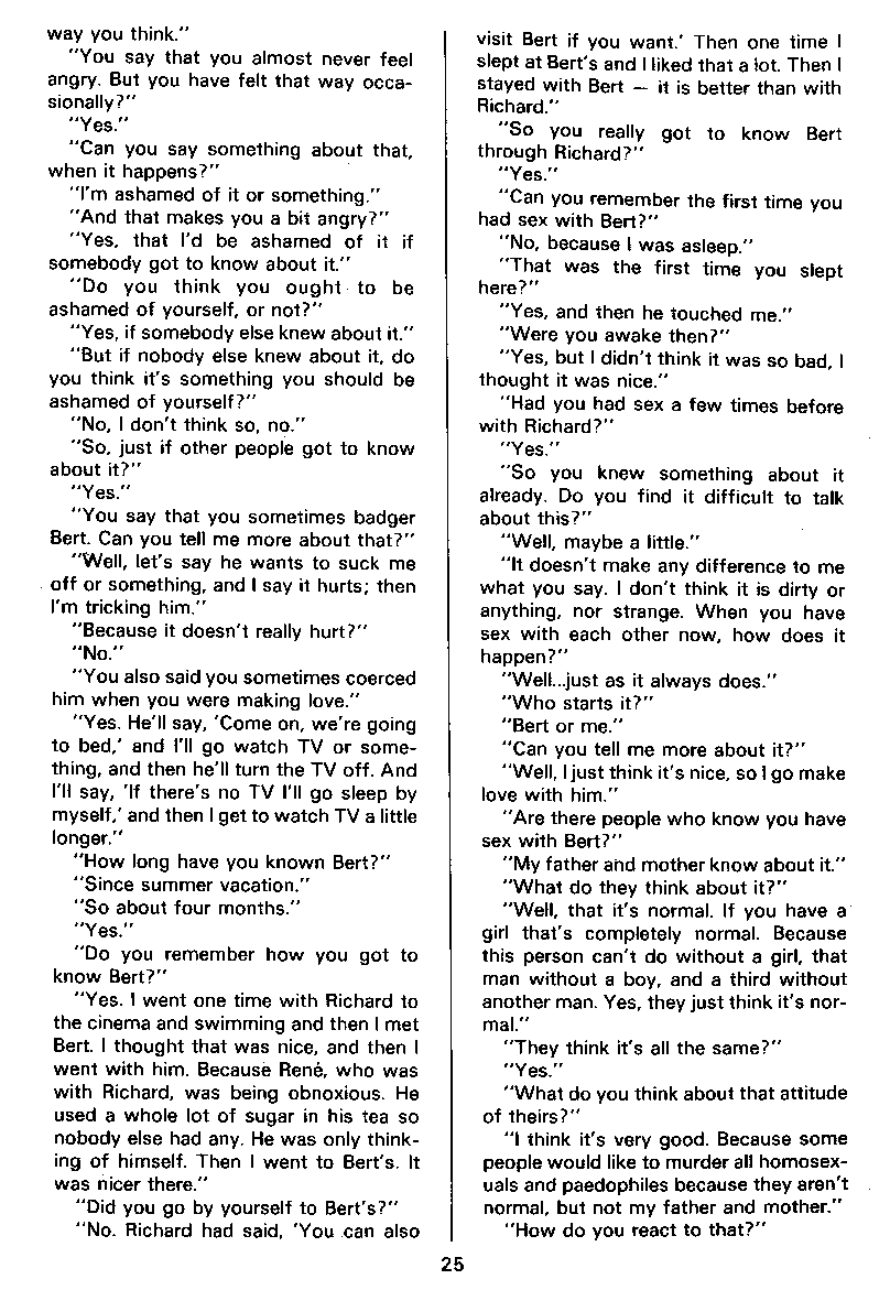 PAN - A Magazine About Boy-Love, Number 12, July 1982, page 25