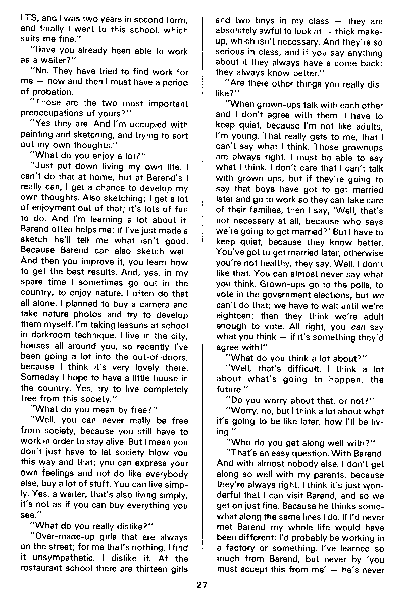 PAN - A Magazine About Boy-Love, Number 12, July 1982, page 27