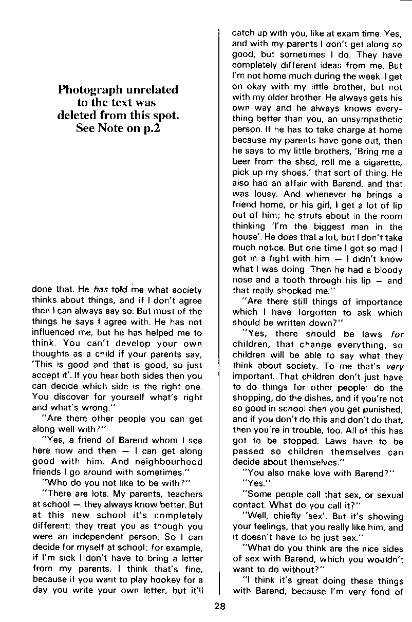 PAN - A Magazine About Boy-Love, Number 12, July 1982, page 28