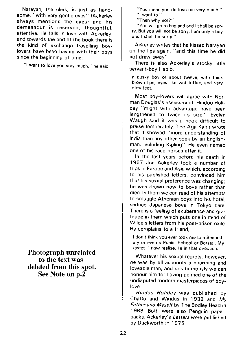 P.A.N. - Paedo Alert News, Number 13, October 1982, page 22