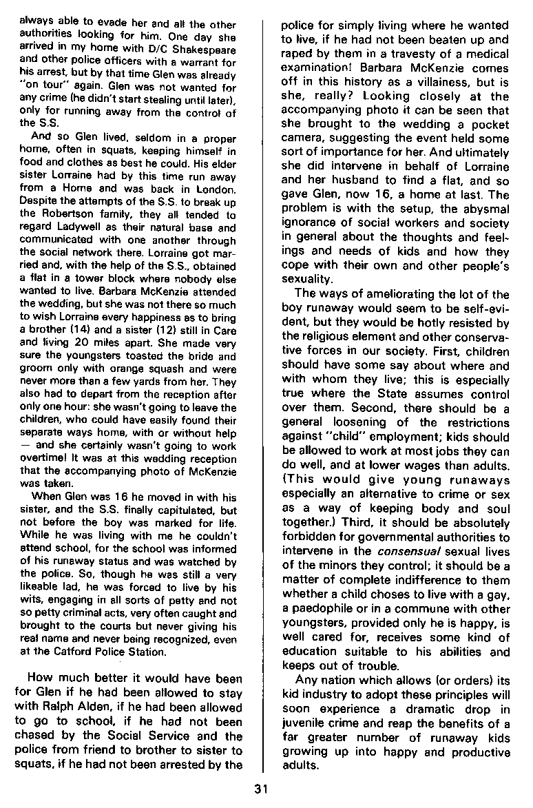 P.A.N. - Paedo Alert News, Number 14, December 1982, page 31