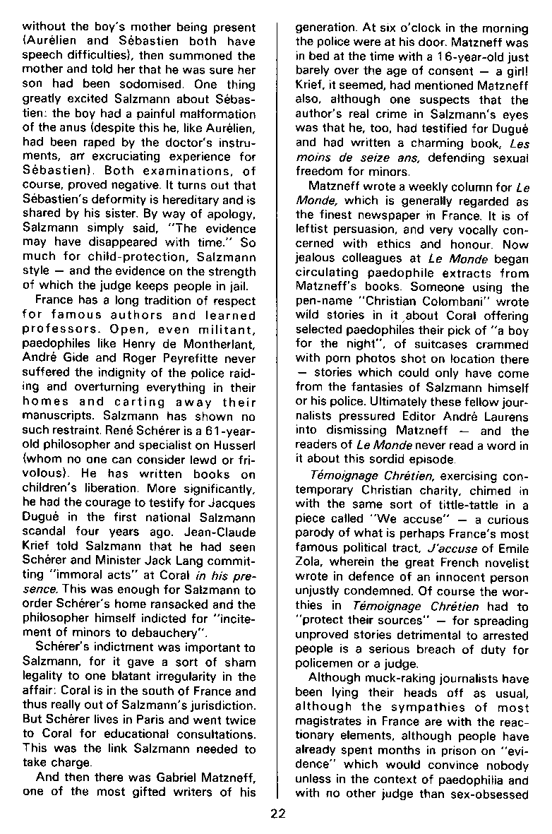 P.A.N. - Paedo Alert News, Number 15, March 1983, page 22