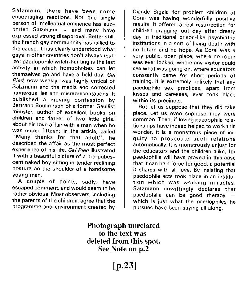 P.A.N. - Paedo Alert News, Number 15, March 1983, page 23