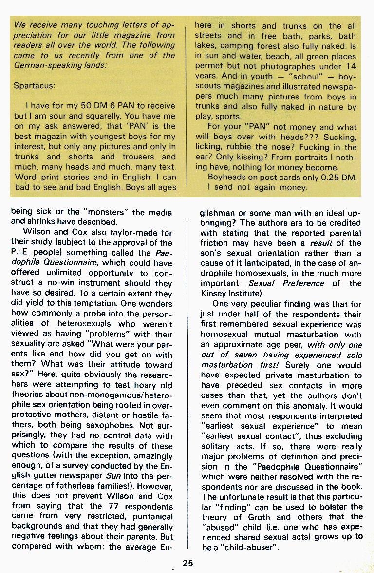 P.A.N. - Paedo Alert News, Number 16, July 1983, page 25