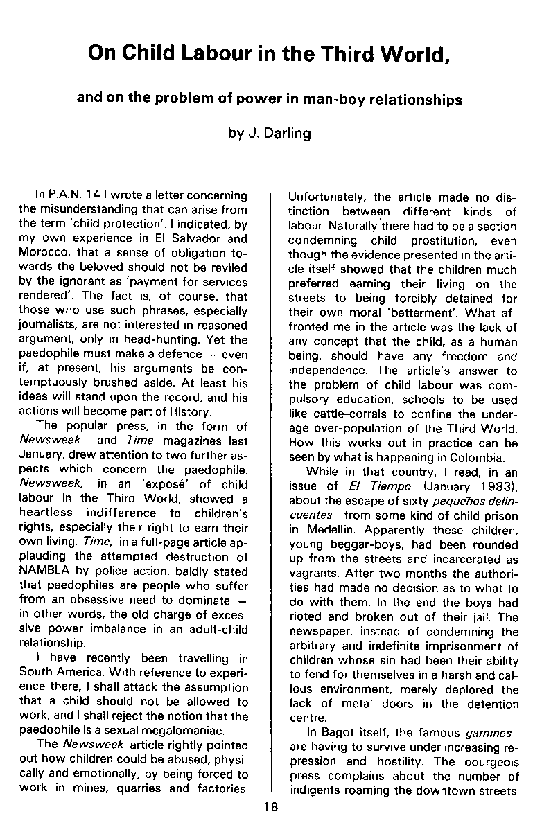 P.A.N. - Paedo Alert News, Number 18, May 1984, page 18