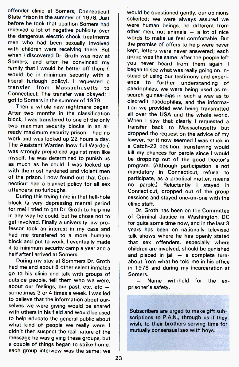 P.A.N. - Paedo Alert News, Number 18, May 1984, page 23