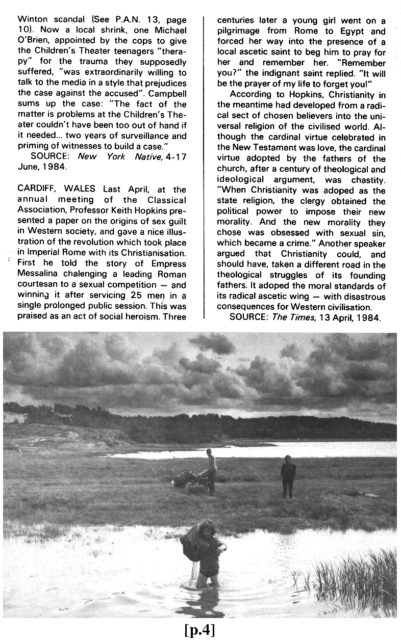 P.A.N. - Paedo Alert News, Number 19, July 1984, page 4