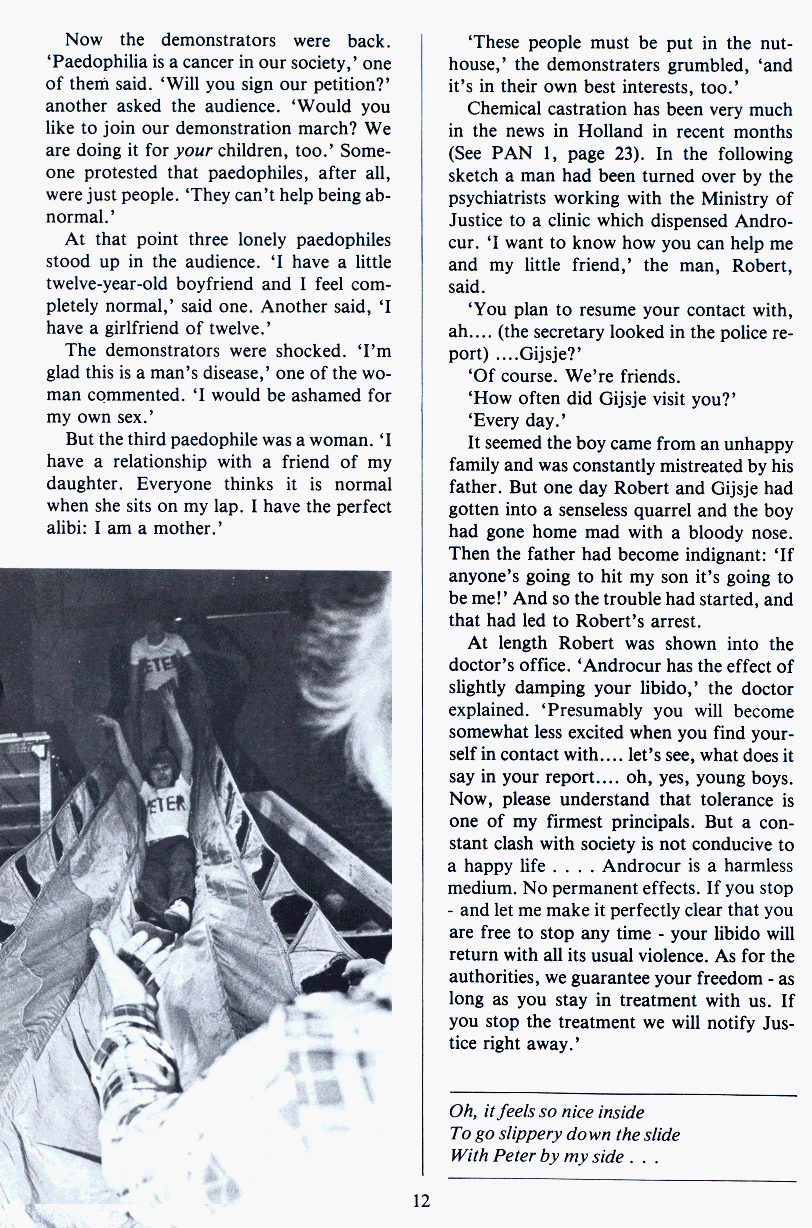 PAN - A Magazine About Boy-Love, Number 2 [Vol.1 No.2], August 1979, page 12
