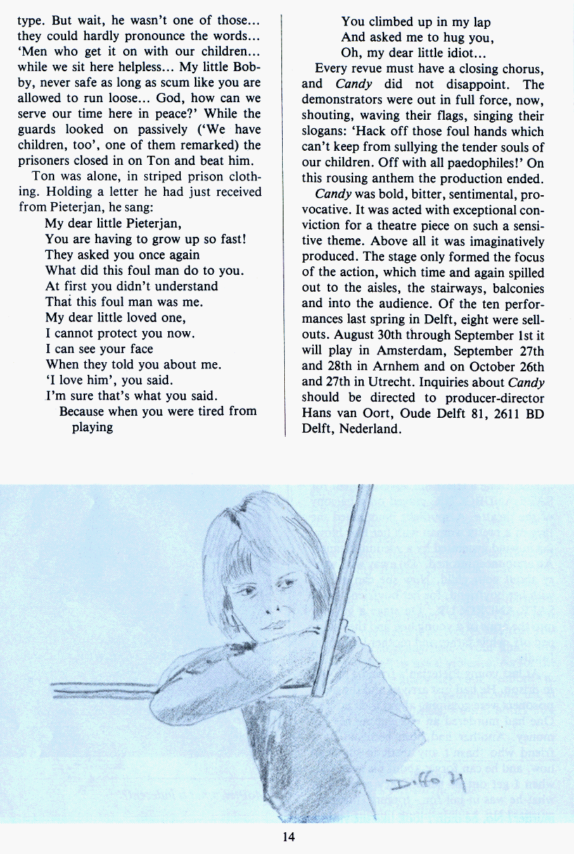 PAN - A Magazine About Boy-Love, Number 2 [Vol.1 No.2], August 1979, page 14