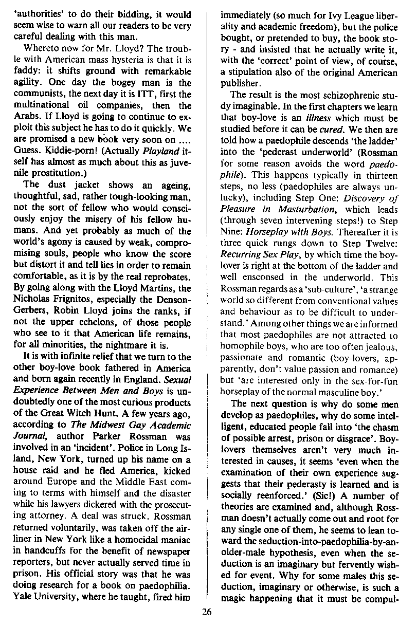 PAN - A Magazine About Boy-Love, Number 2 [Vol.1 No.2], August 1979, page 26