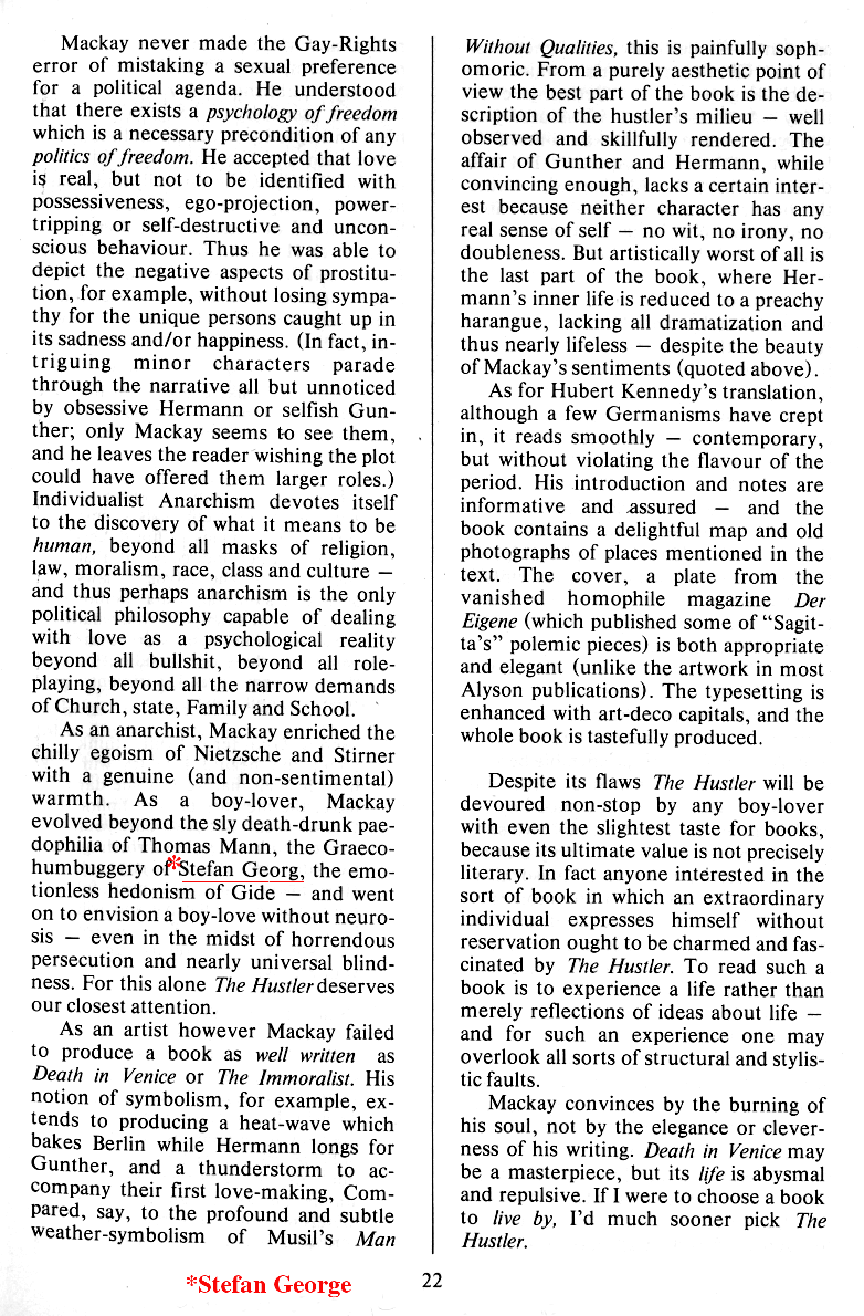 P.A.N. - Paedo Alert News, Number 21, December 1985, page 22