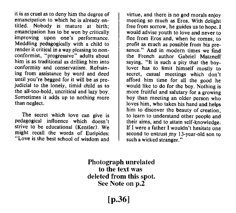 P.A.N. - Paedo Alert News, Number 21, December 1985, page 36