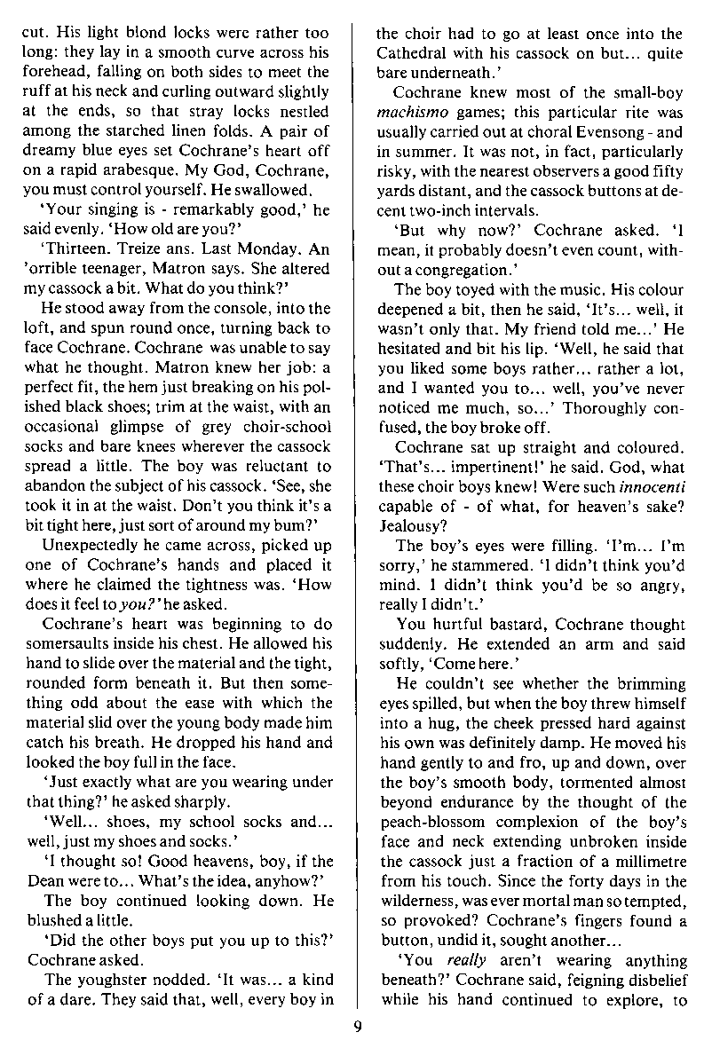 PAN - A Magazine About Boy-Love, Number 3 [Vol.1 No.3], November 1979, page 9