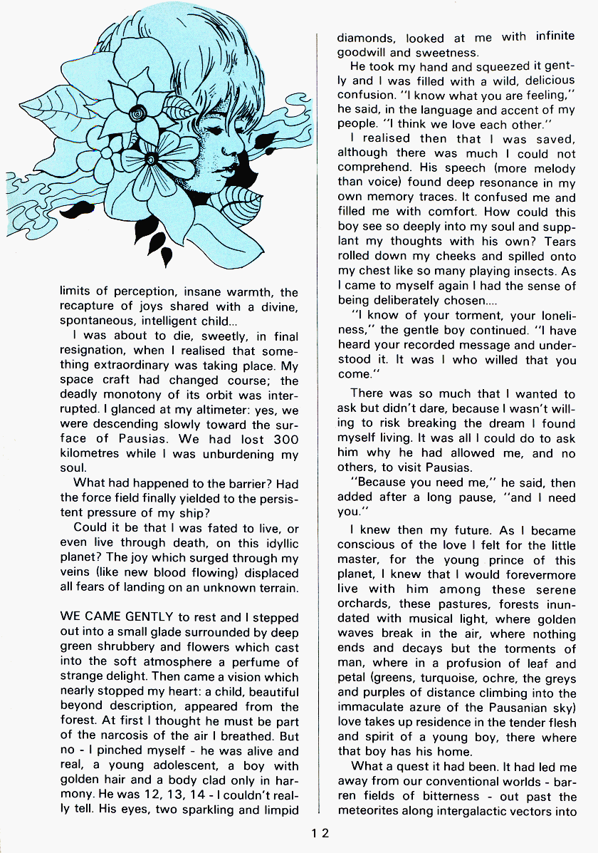 PAN - A Magazine About Boy-Love, Number 4, February 1980, page 12