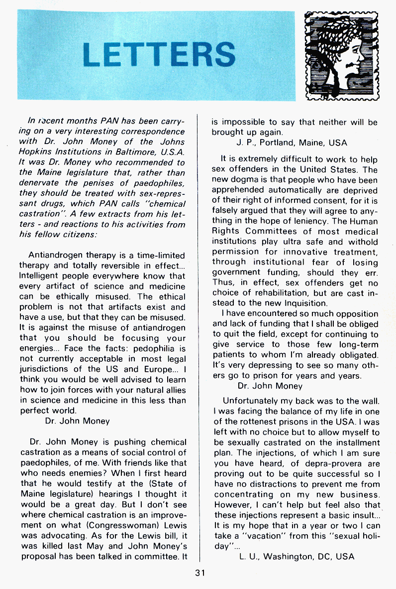 PAN - A Magazine About Boy-Love, Number 4, February 1980, page 31