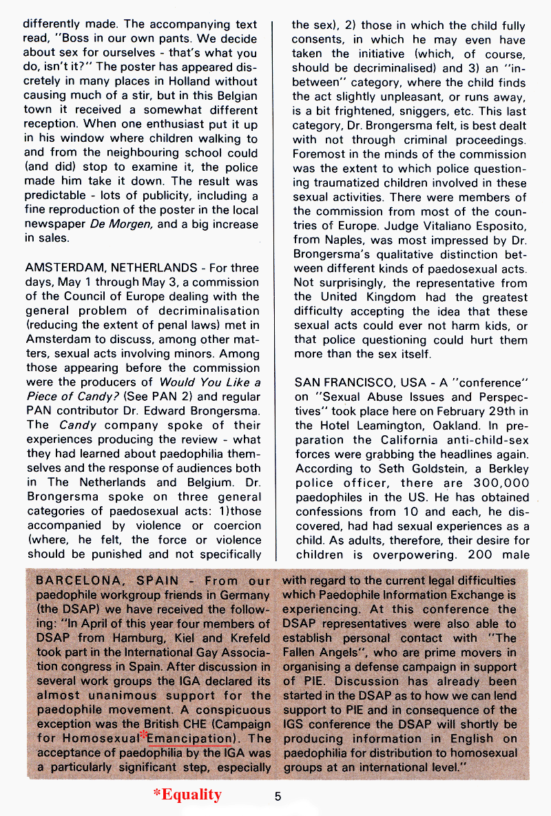 PAN - A Magazine About Boy-Love, Number 5, May 1980, page 5