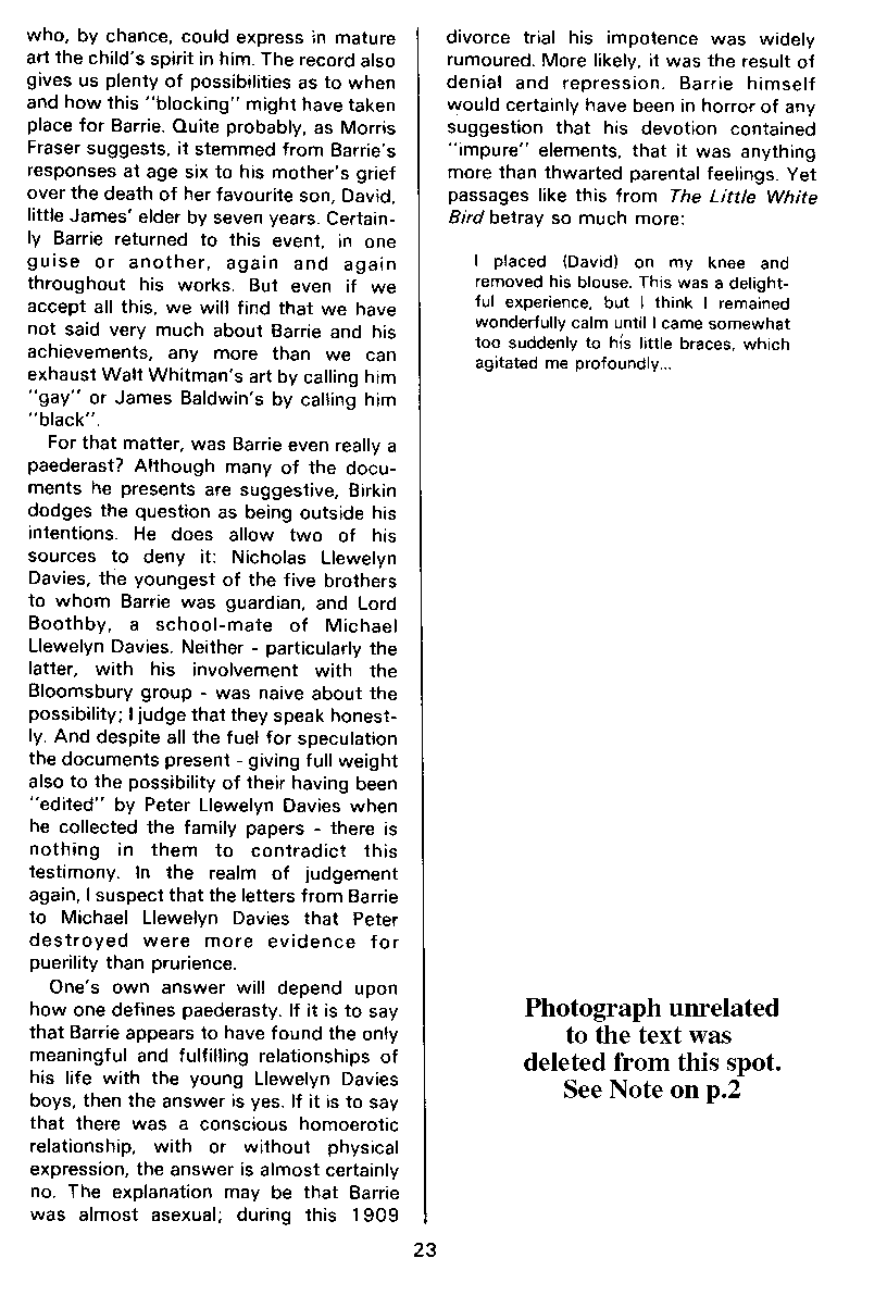 PAN - A Magazine About Boy-Love, Number 5, May 1980, page 23