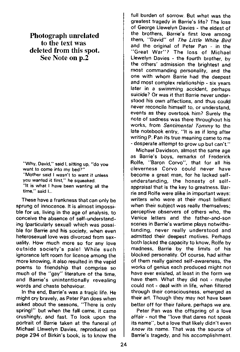 PAN - A Magazine About Boy-Love, Number 5, May 1980, page 24