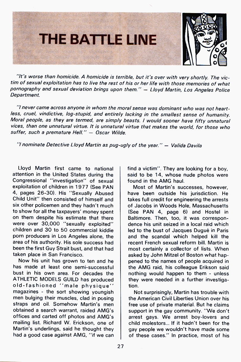 PAN - A Magazine About Boy-Love, Number 5, May 1980, page 27